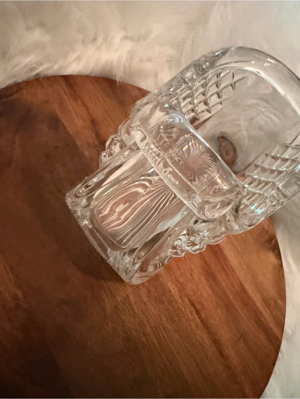 Vintage Lenox Clear Glass Sleigh Decorative Bowl - Home Accents